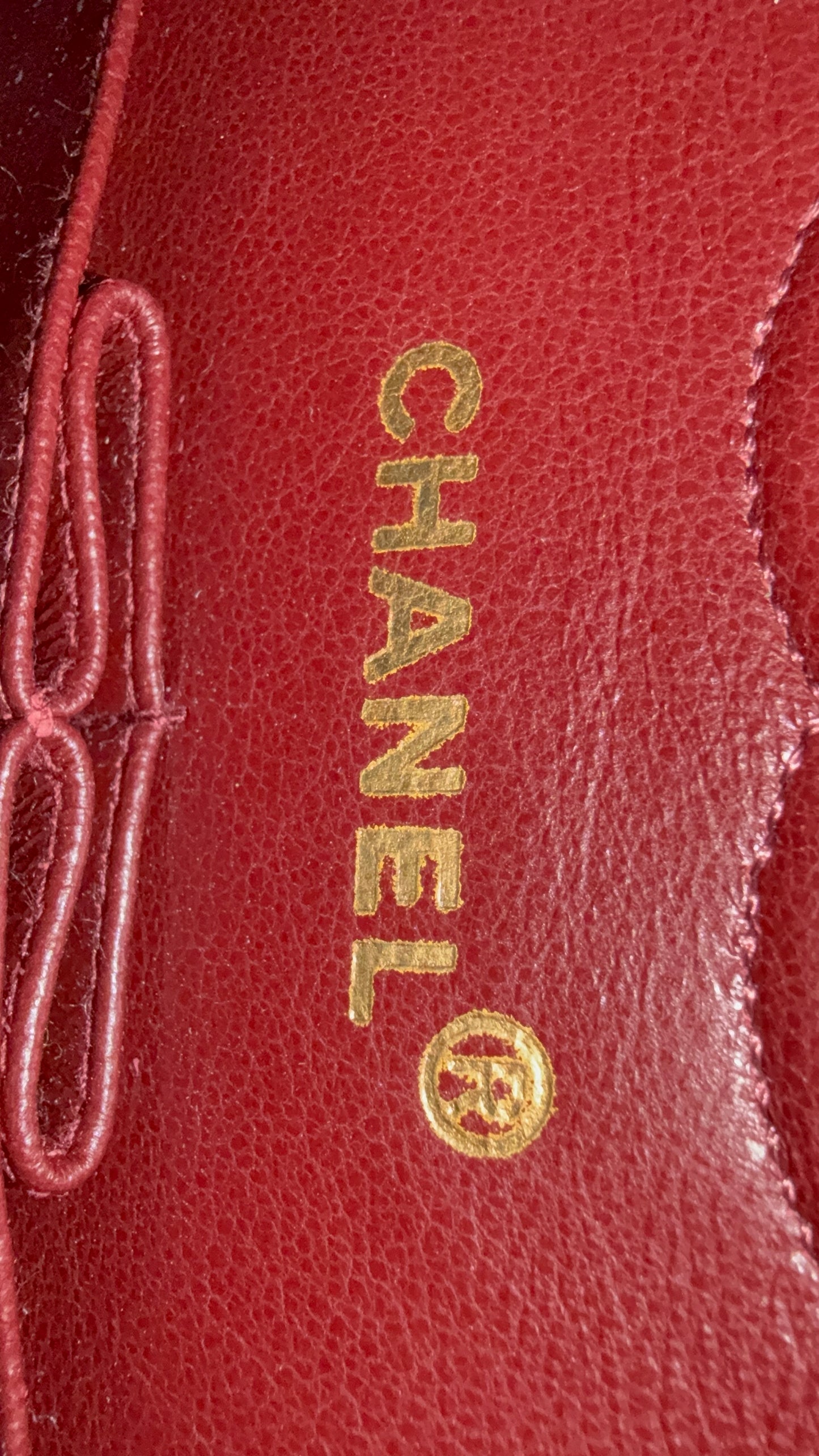 Chanel black small flapbag 2 series