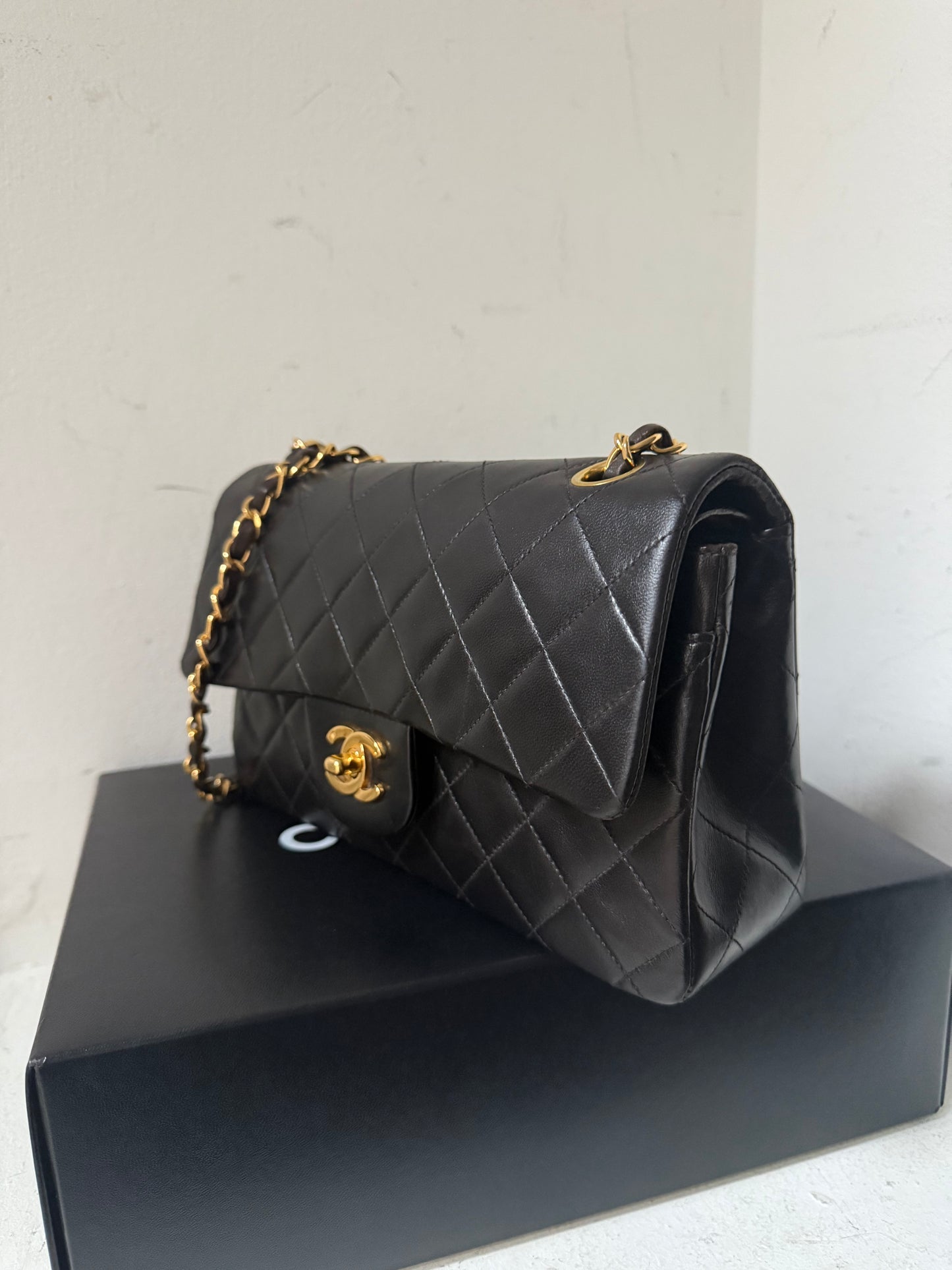 Chanel small classic flap in lambskin 5 series (1997)