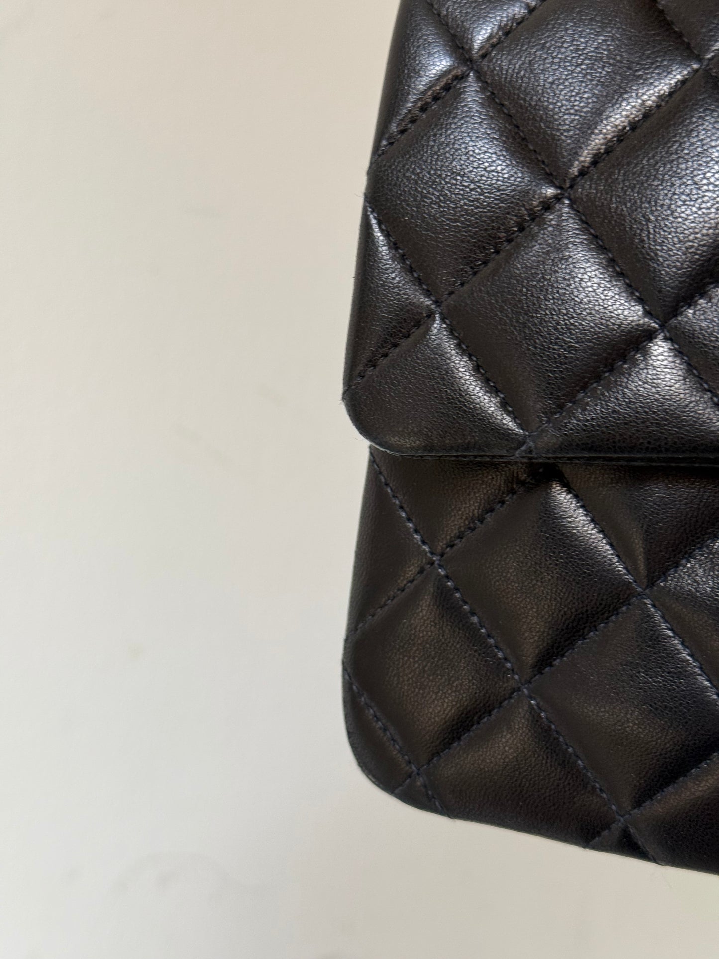 Chanel black small flapbag 2 series
