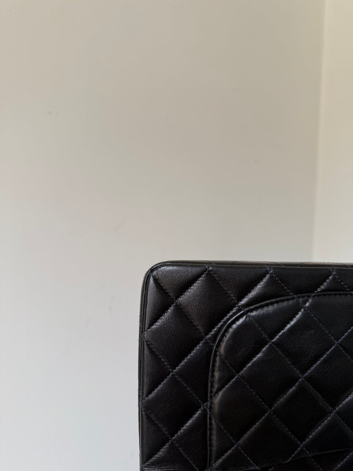 Chanel black small flapbag 2 series
