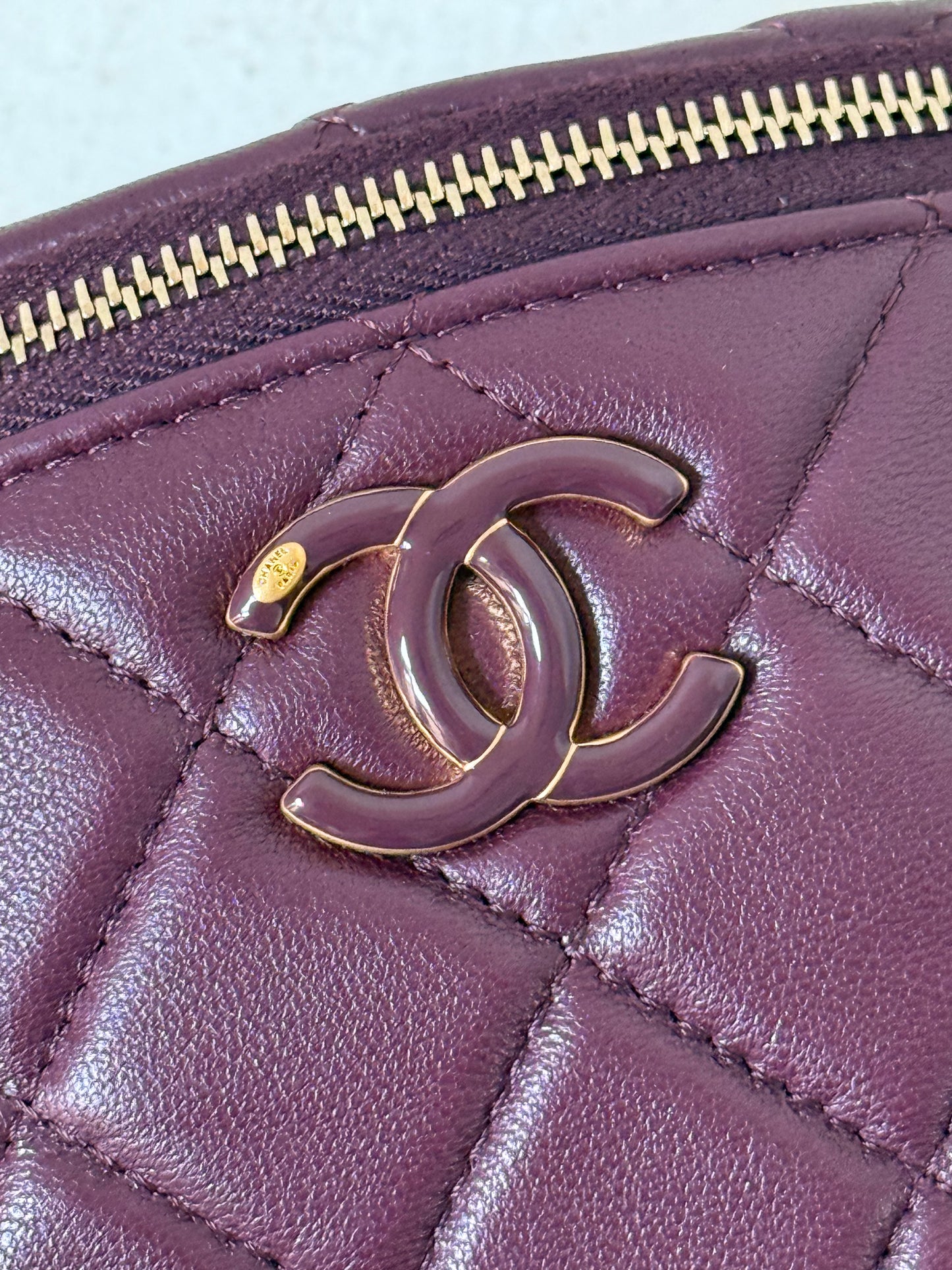 Chanel 2024 Waist bag in burgundy
