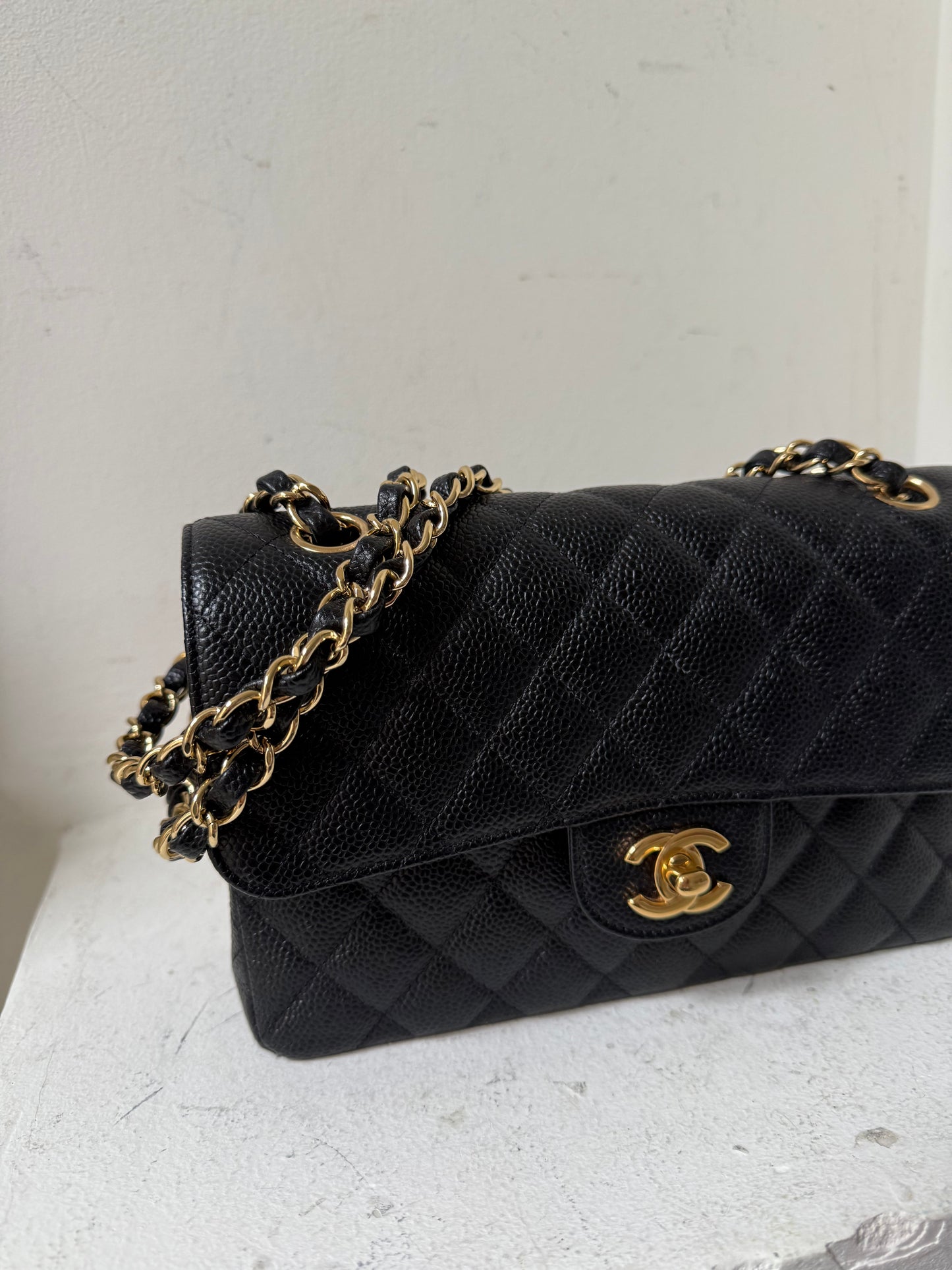 Chanel small classic flap caviar 2013