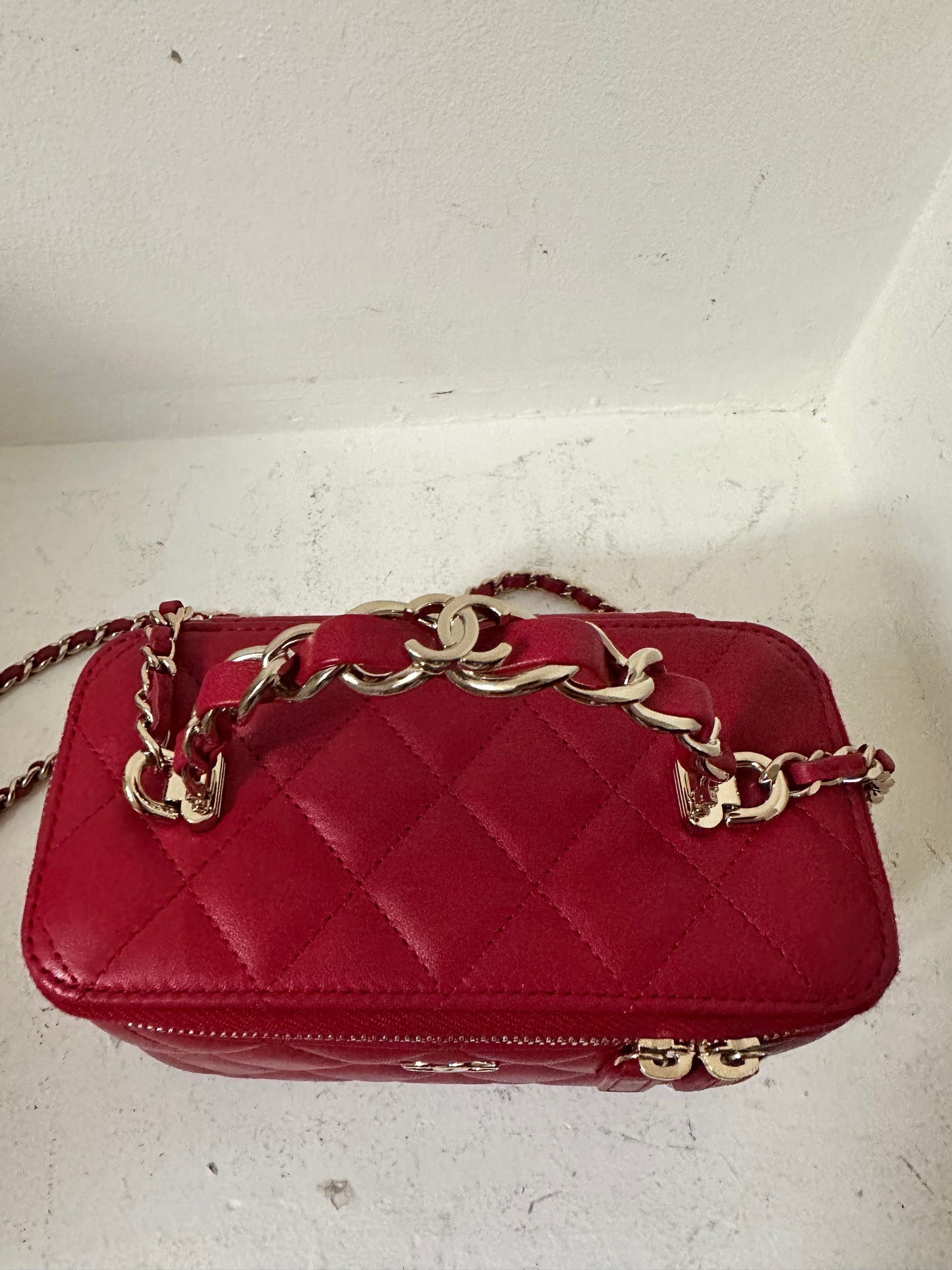 Chanel vanity mini bag with chain