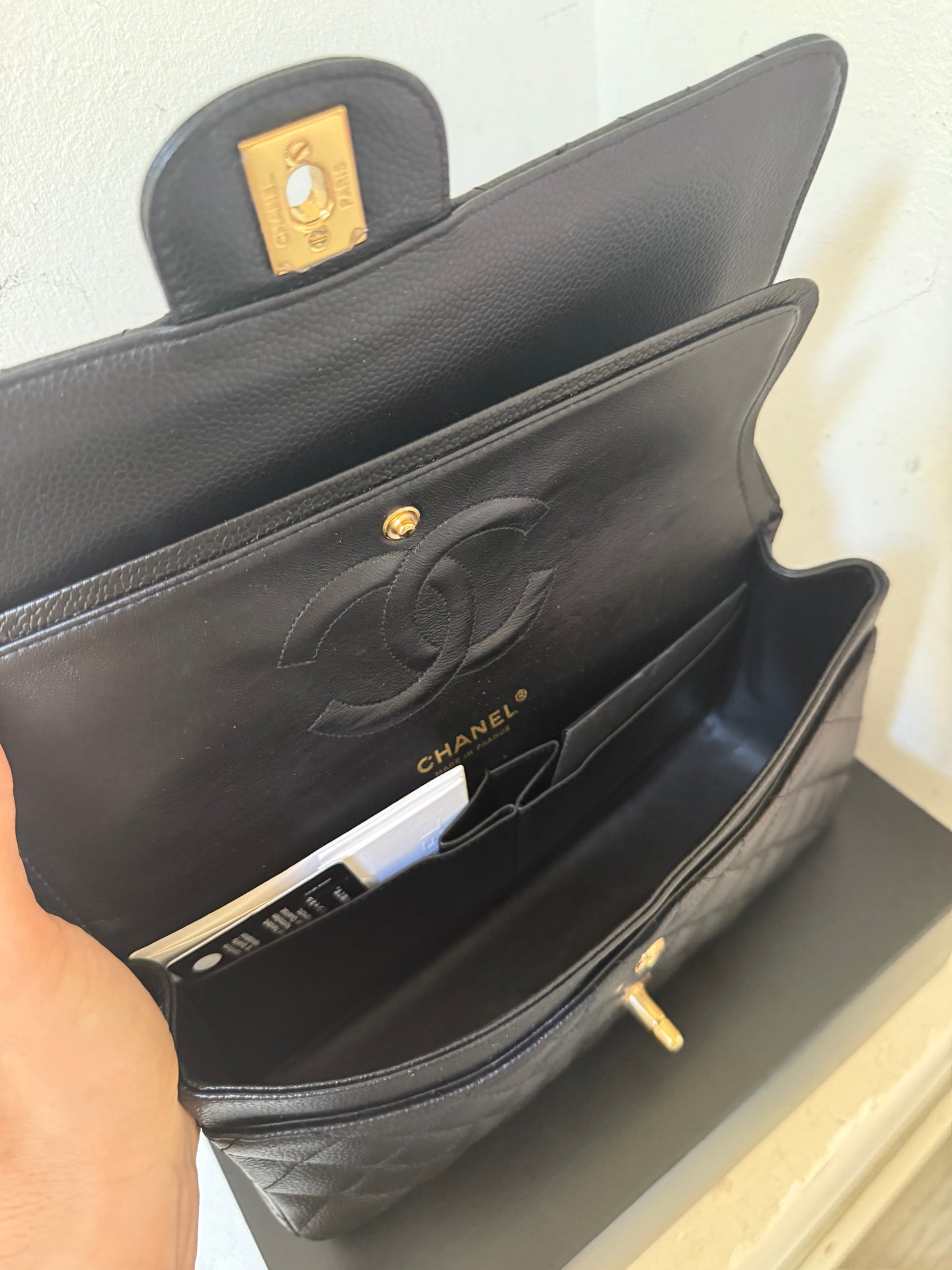Chanel caviar classic flapbag medium 2008