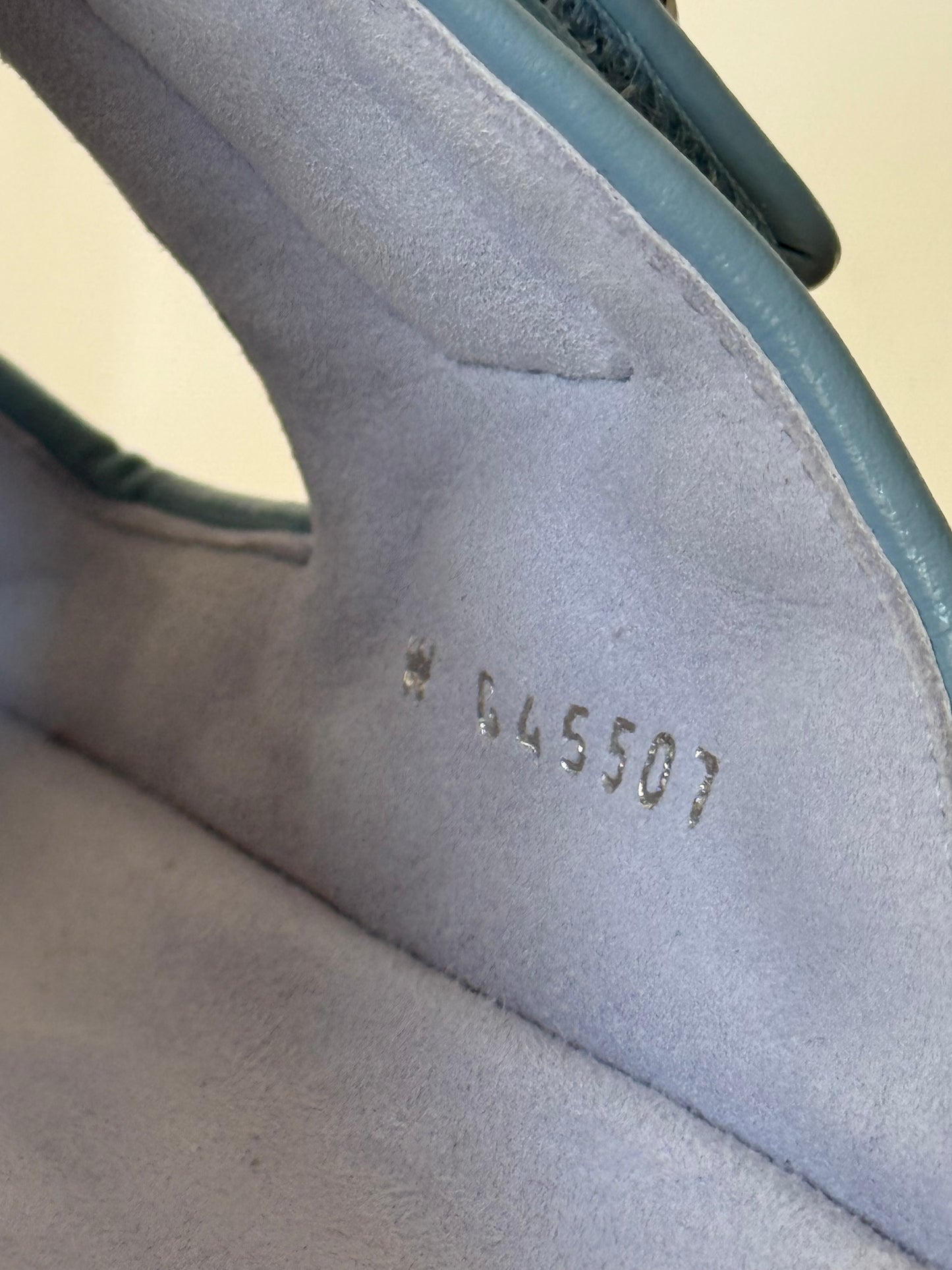 Chanel blue dad sandals size 38