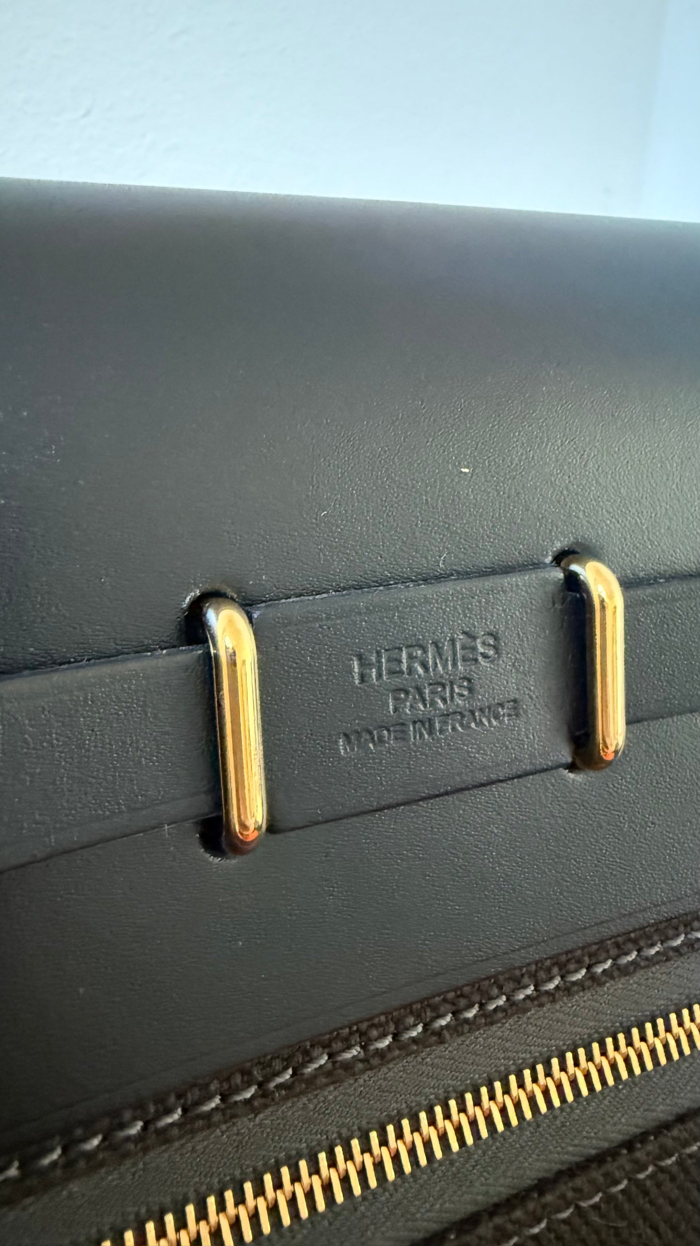 Hermes mini herbag brown / black new