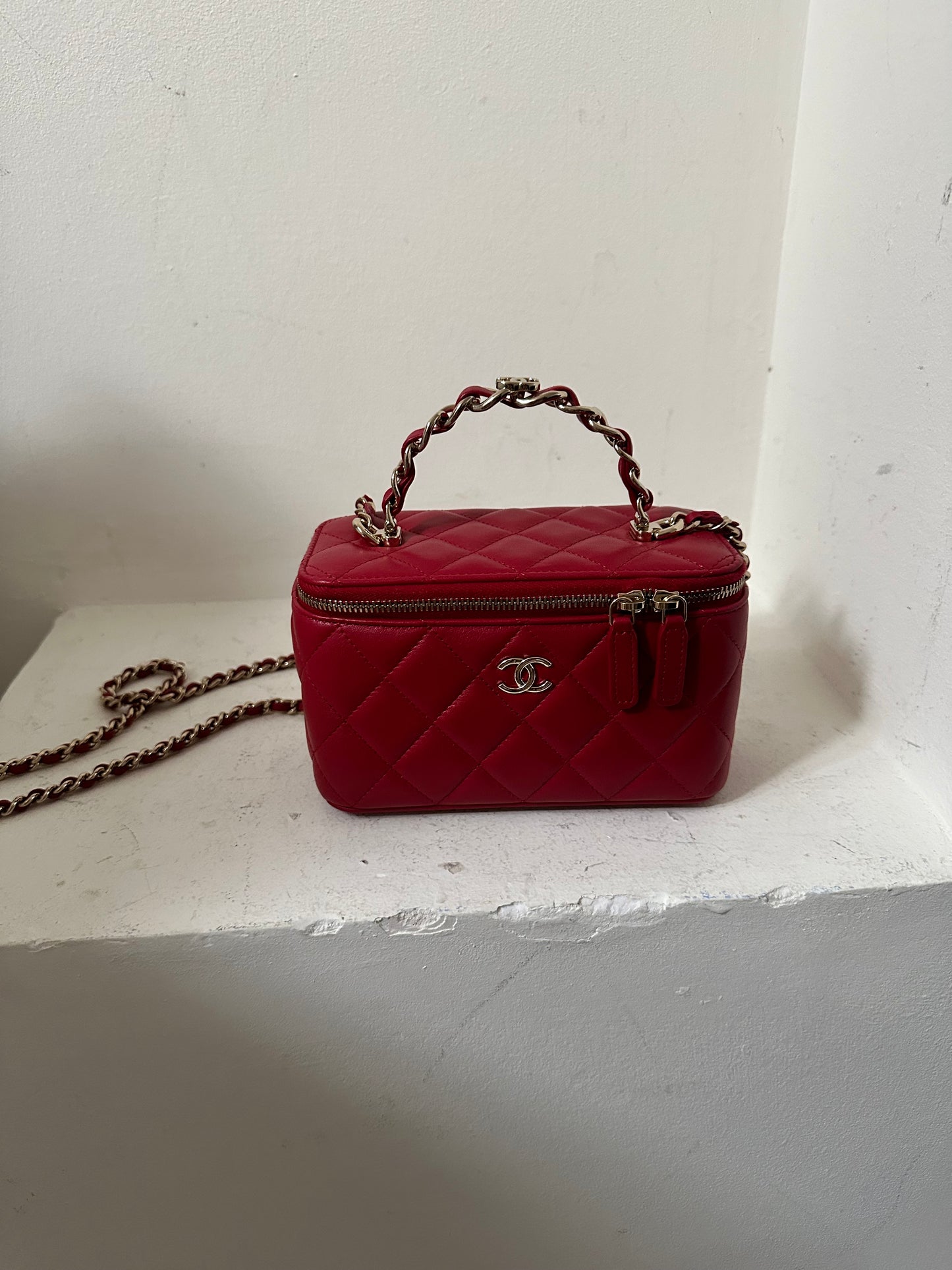 Chanel vanity mini bag with chain