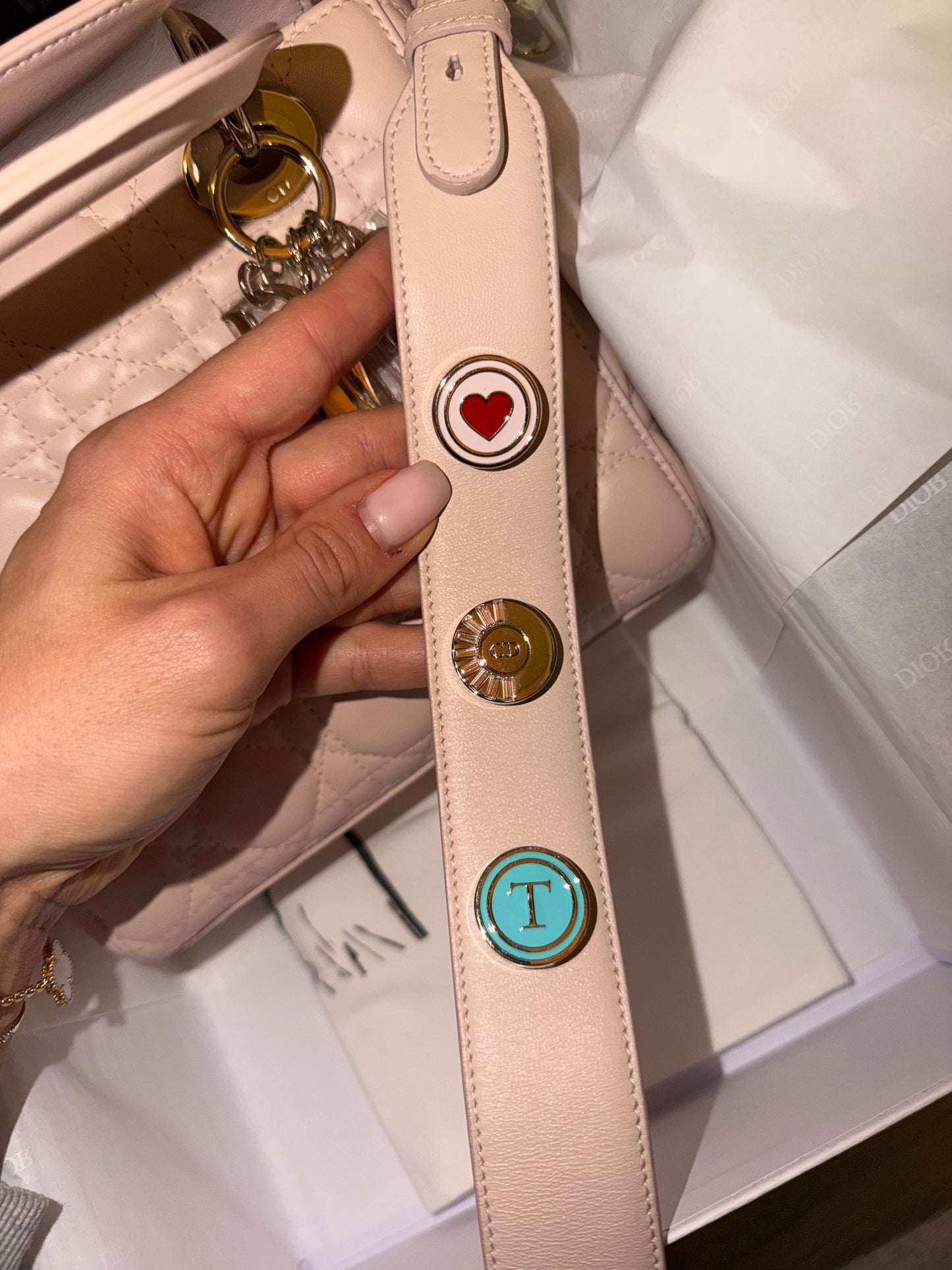 Small baby pink lady dior new condition