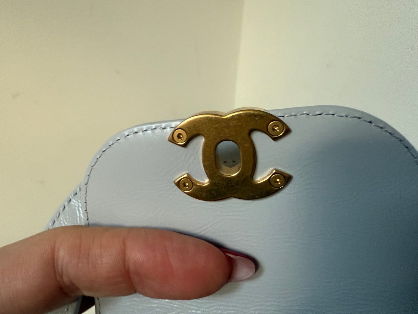 Chanel nano Kelly light Grey/ecru