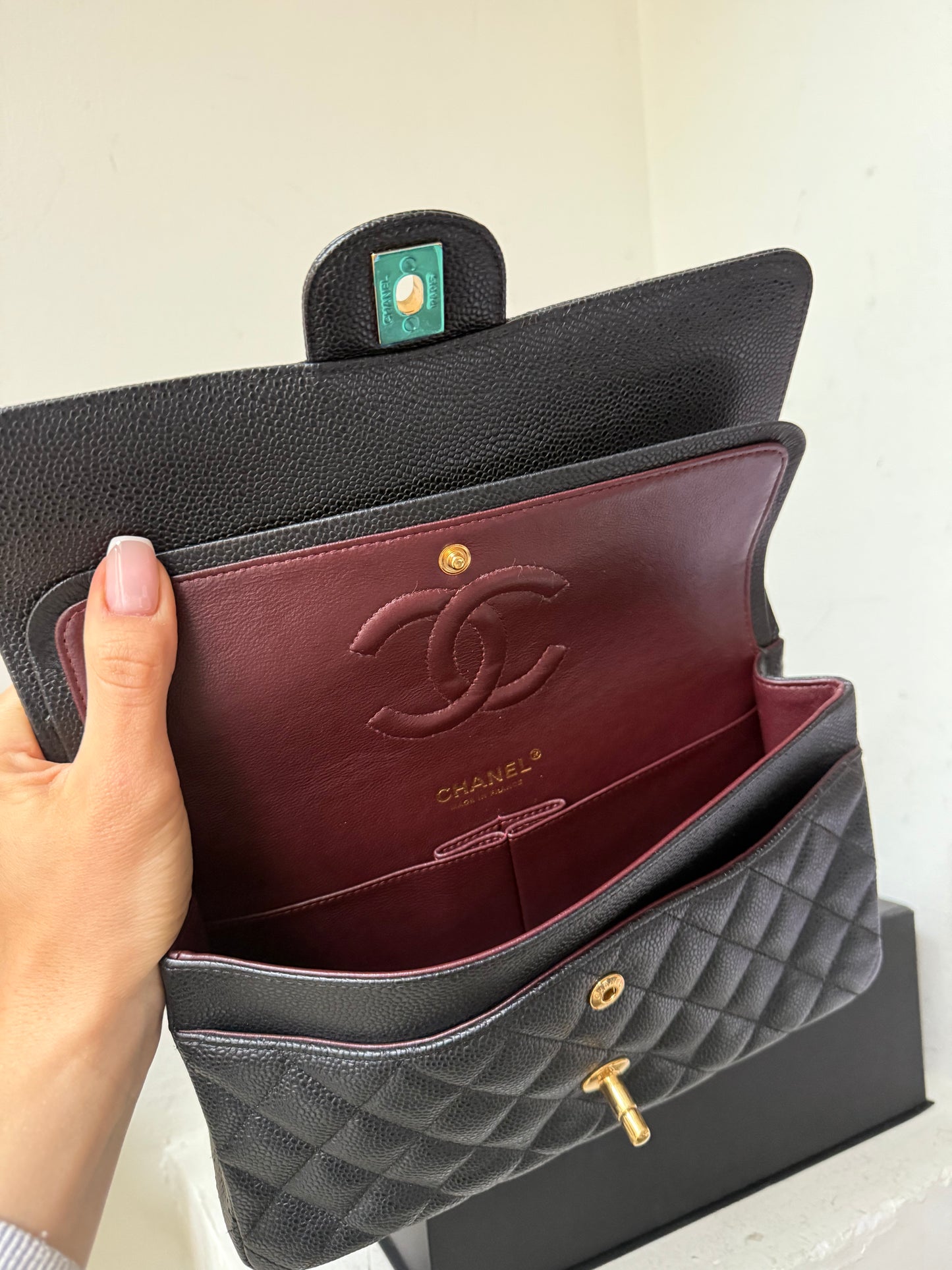 Chanel medium caviar flapbag 2013