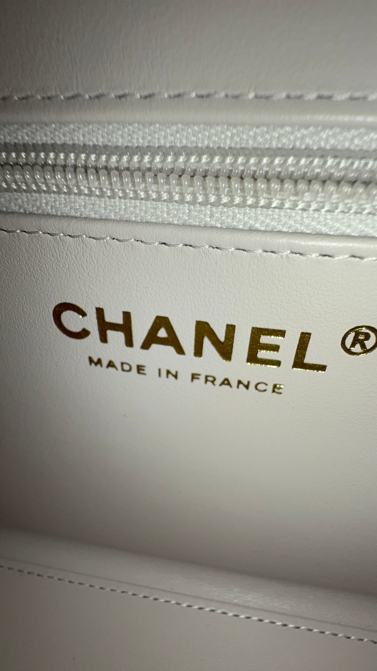 Chanel nano Kelly light Grey/ecru