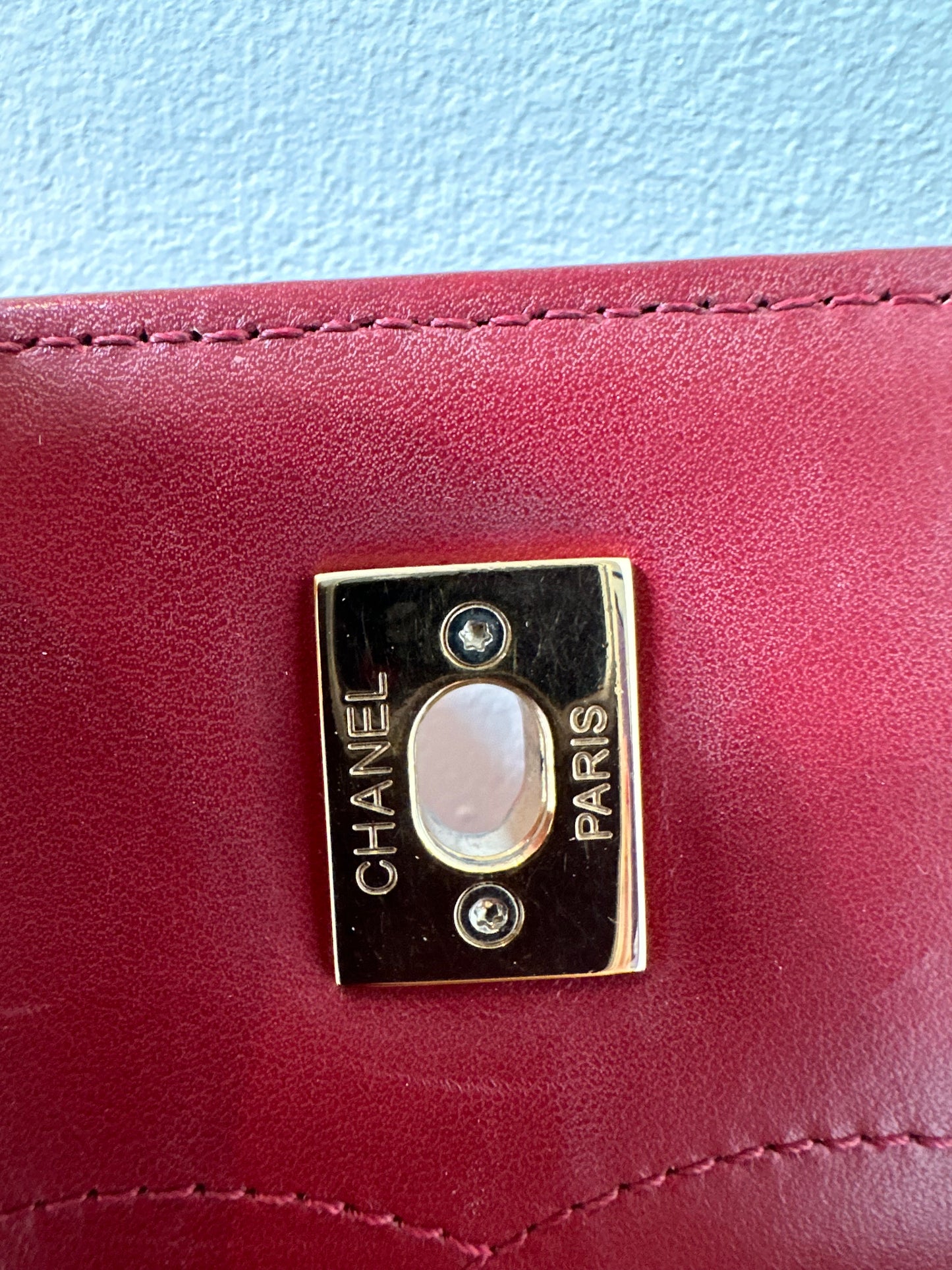Chanel trendy CC medium red flapbag