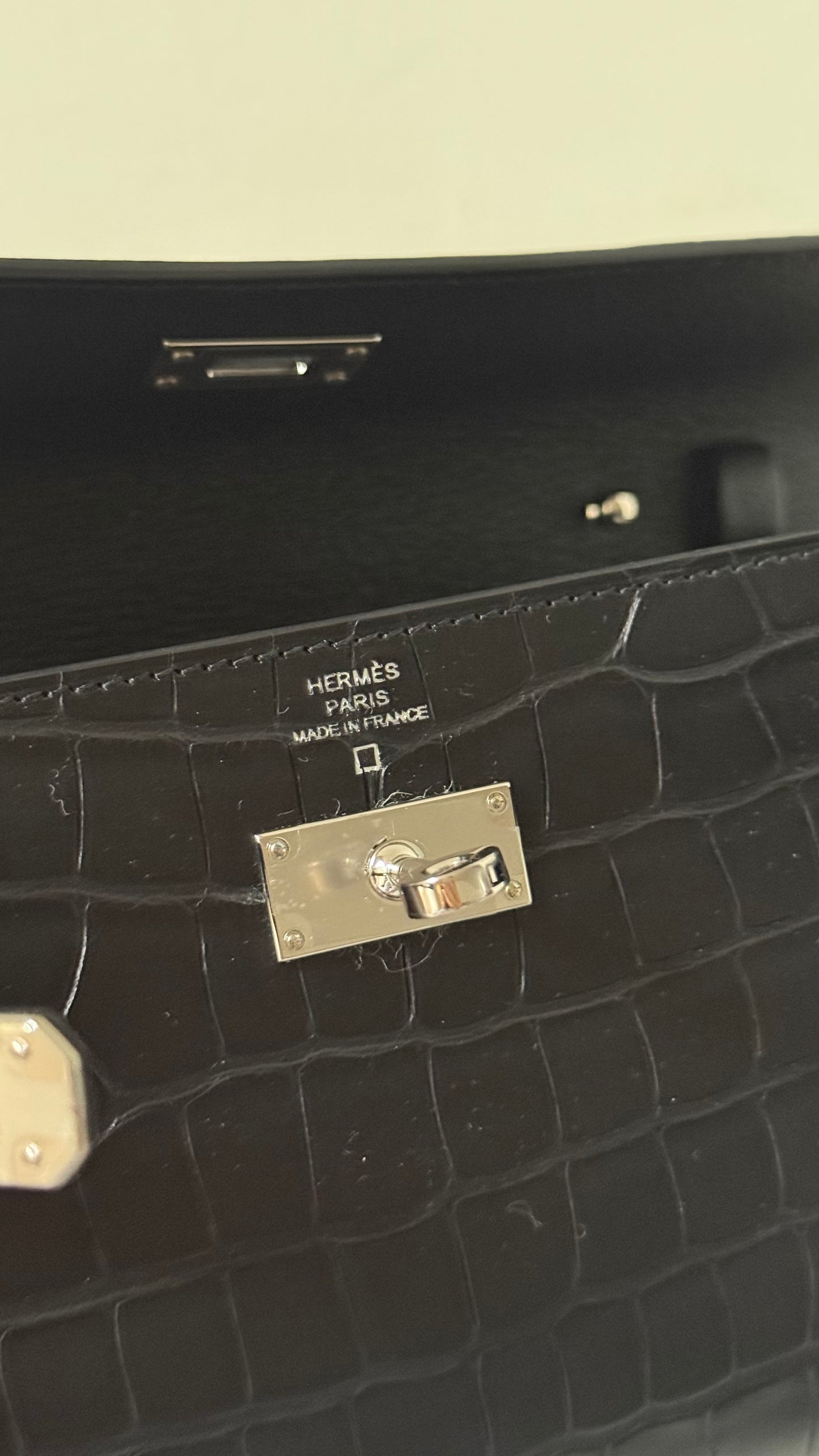 Hermes Kelly to go alligator matte