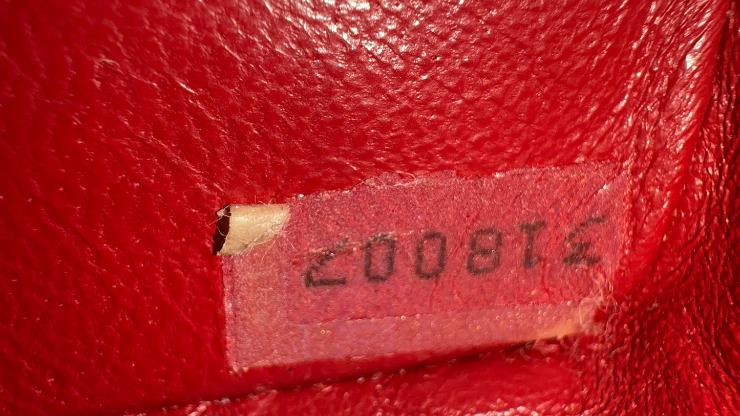 Chanel vintage small red flapbag
