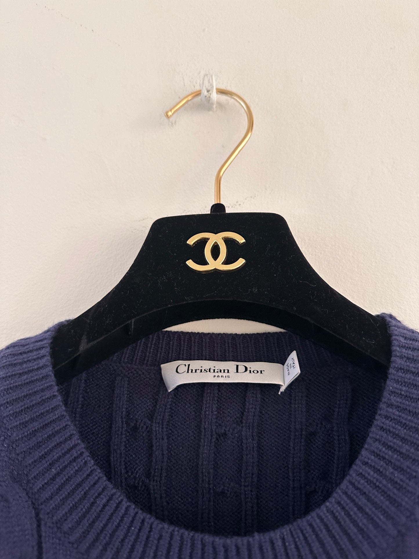Dior navy sweater size 36
