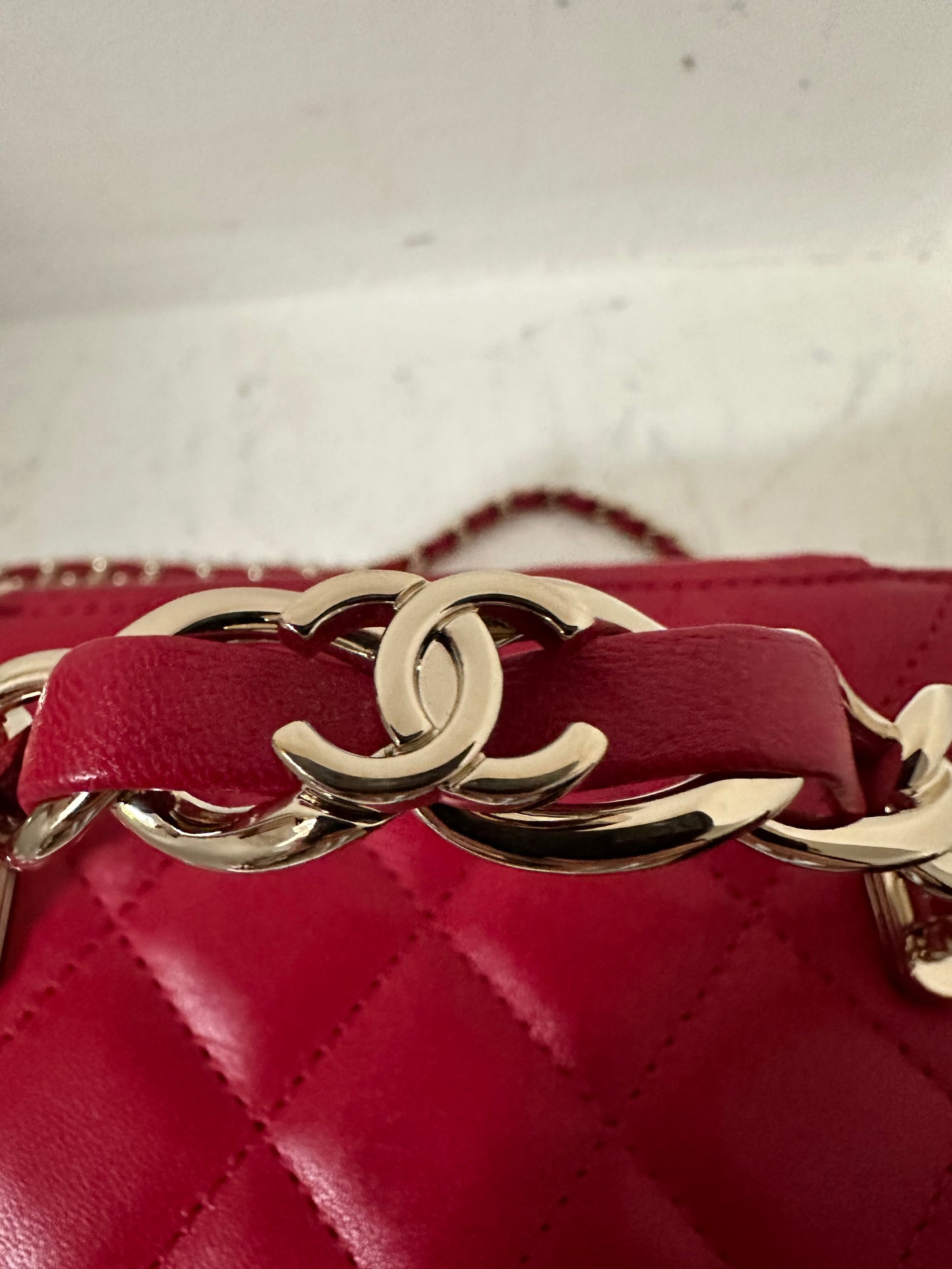 Chanel vanity mini bag with chain