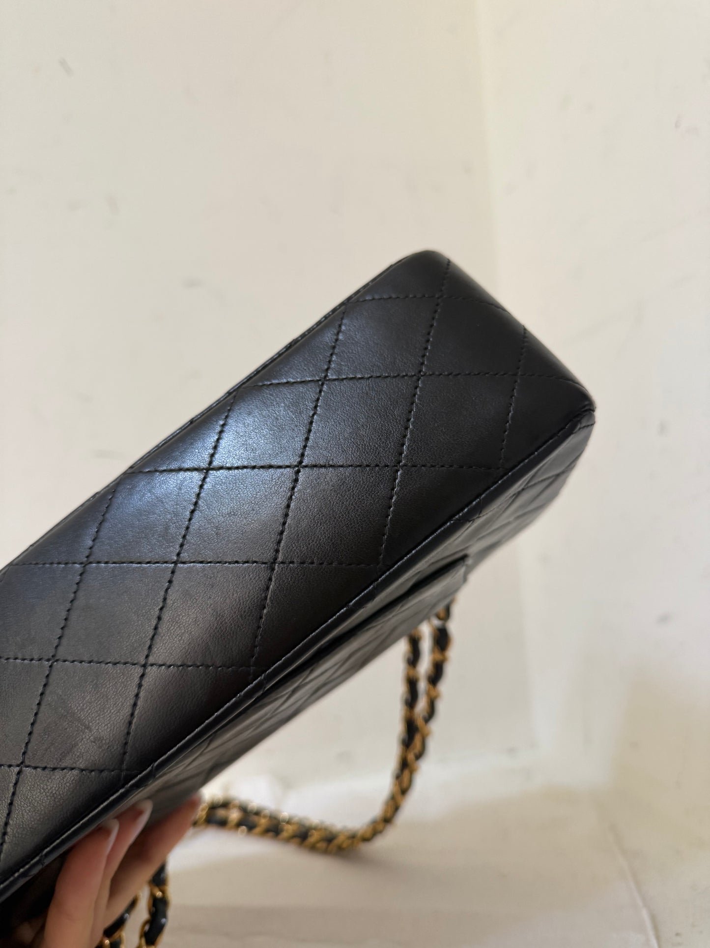 Chanel medium black lambskin 3 series (1997-1999)