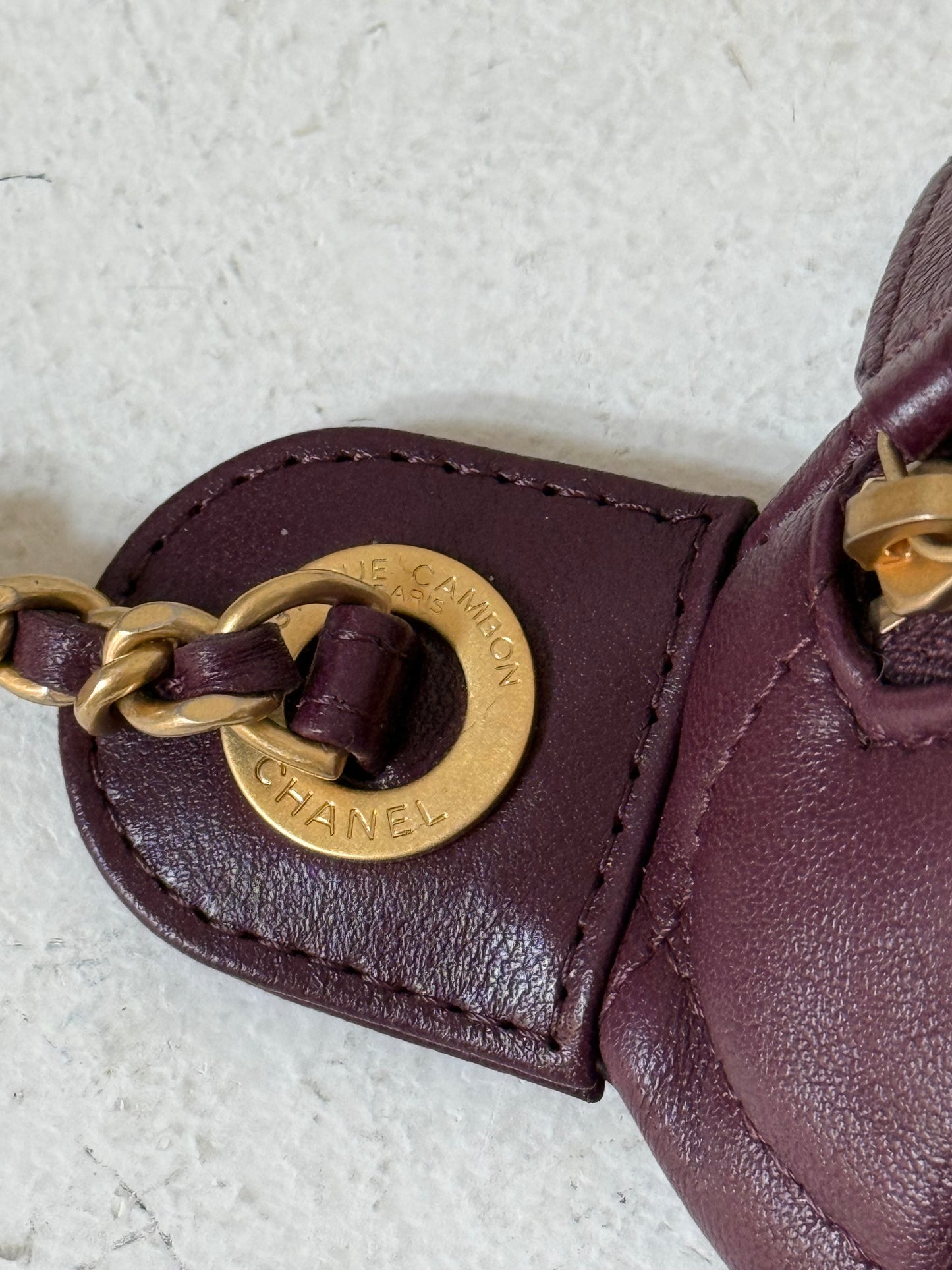 Chanel 2024 Waist bag in burgundy