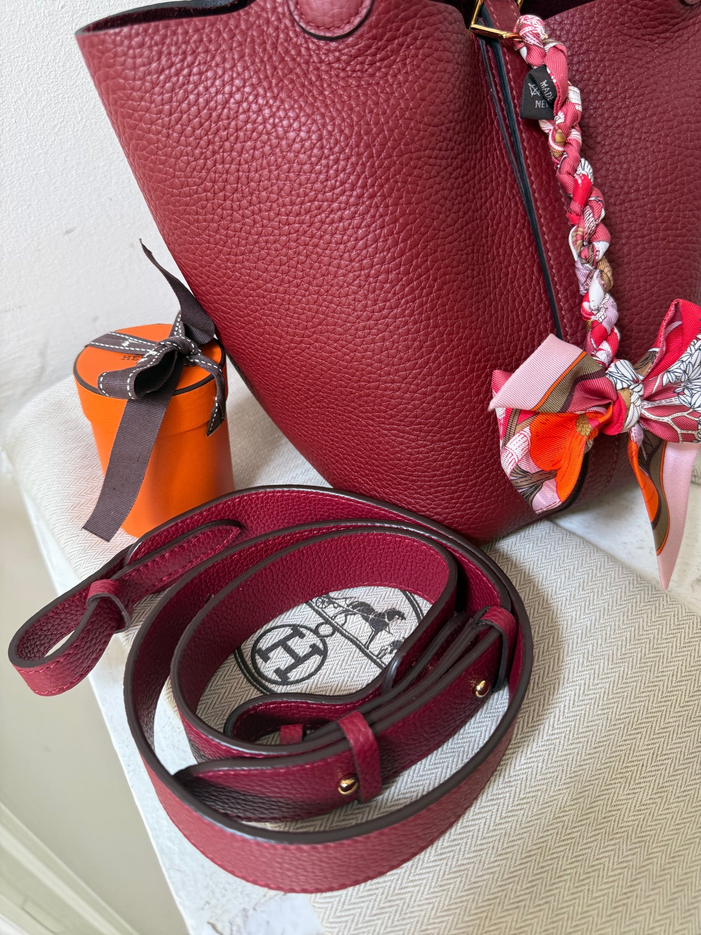 Rouge H Picotin 18 full set including strap