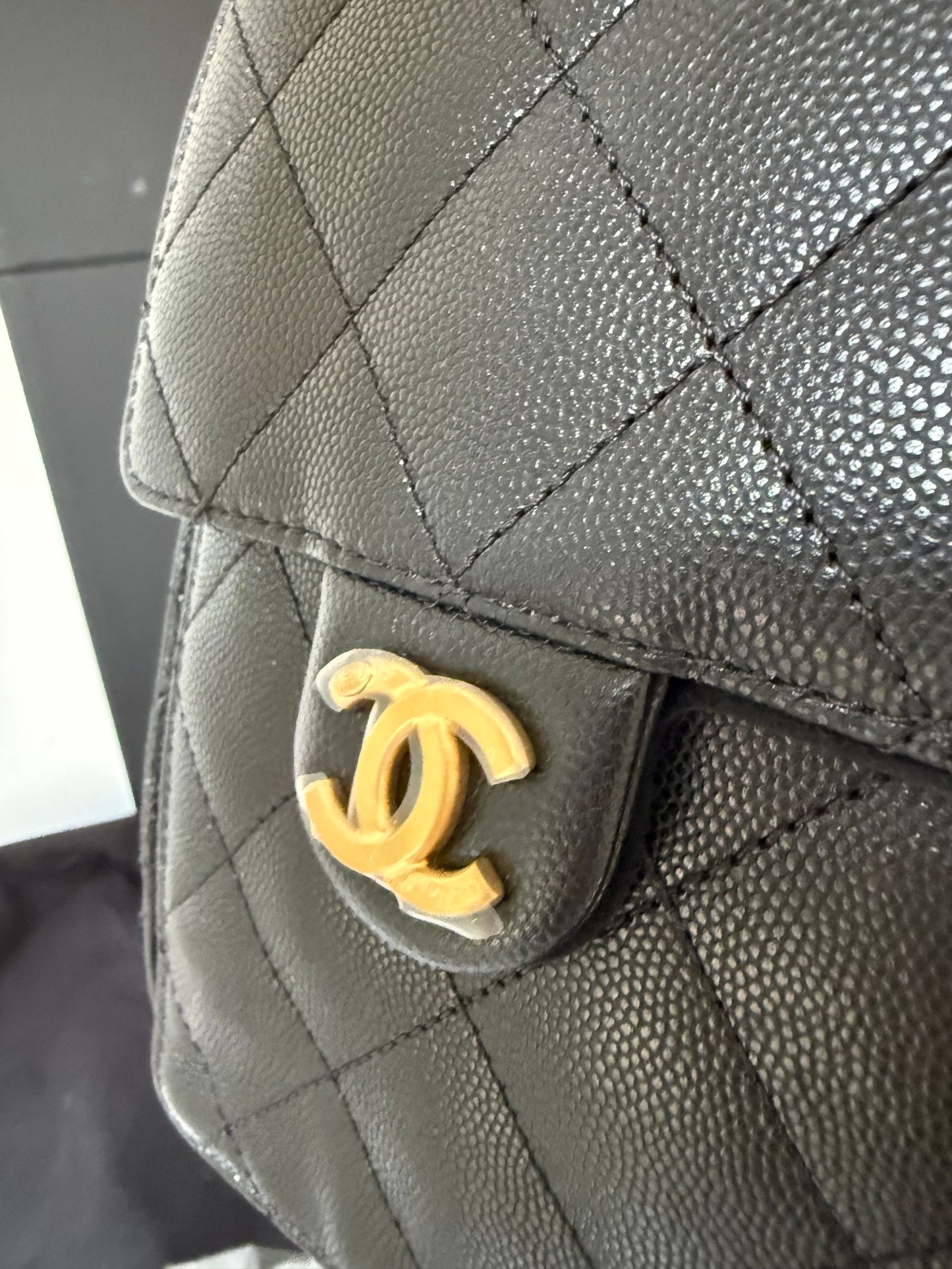 Chanel 25 small in black leather