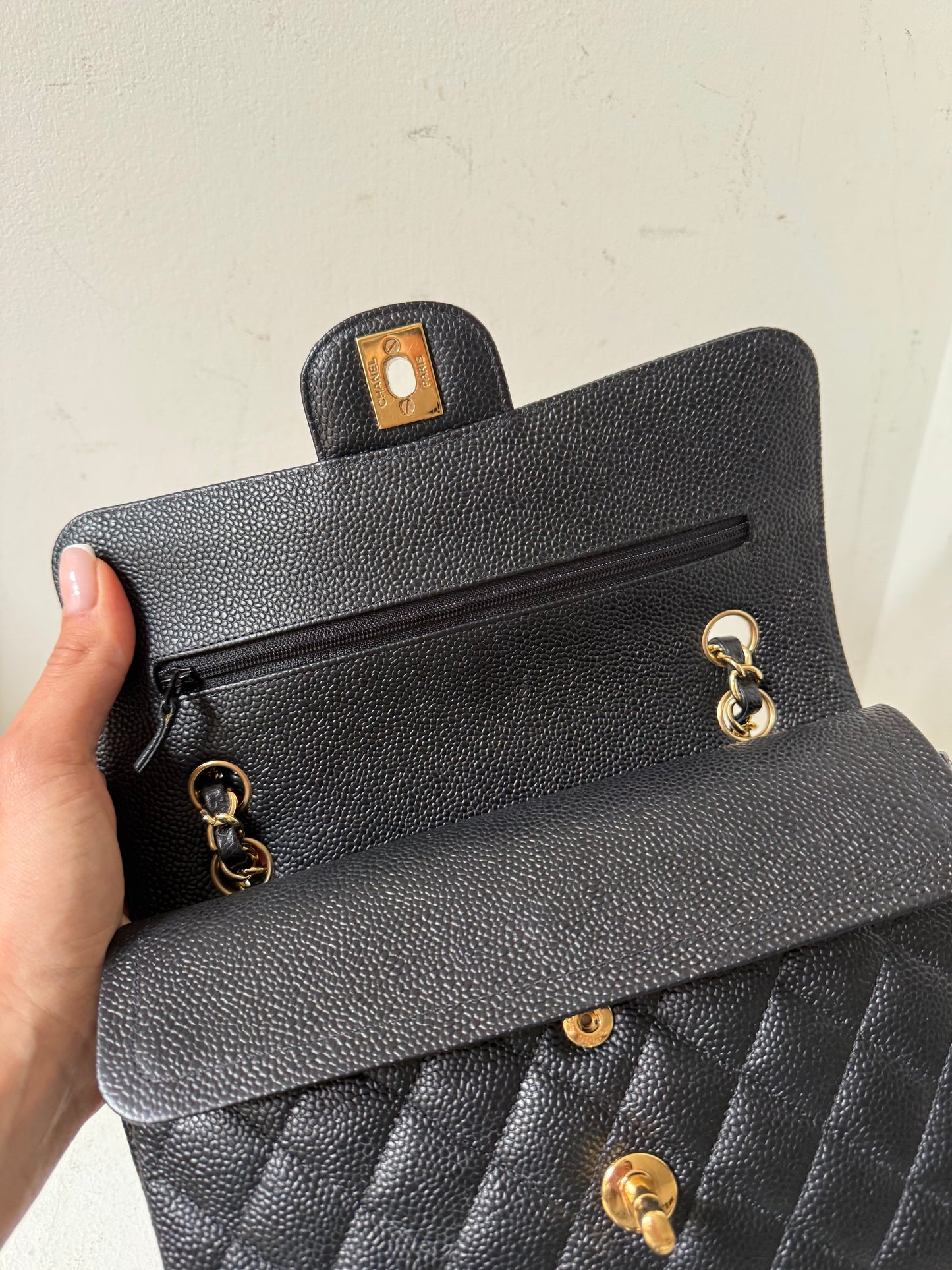 Chanel small classic flap caviar 2013