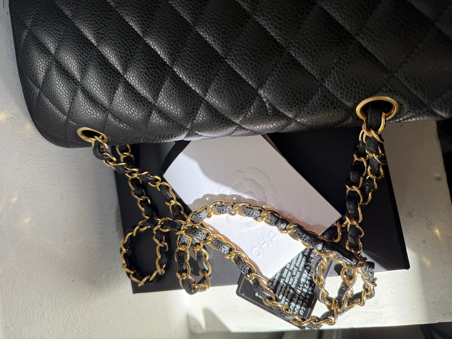 Chanel classic double flapbag medium caviar 30-serie (2020)