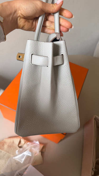 Birkin 30 Gris Perle togo leather U stamp (2022)
