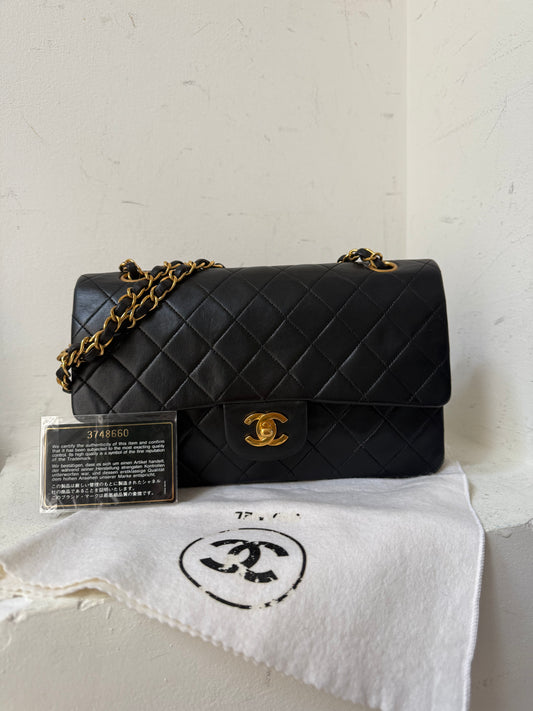 Chanel medium black lambskin 3 series (1997-1999)