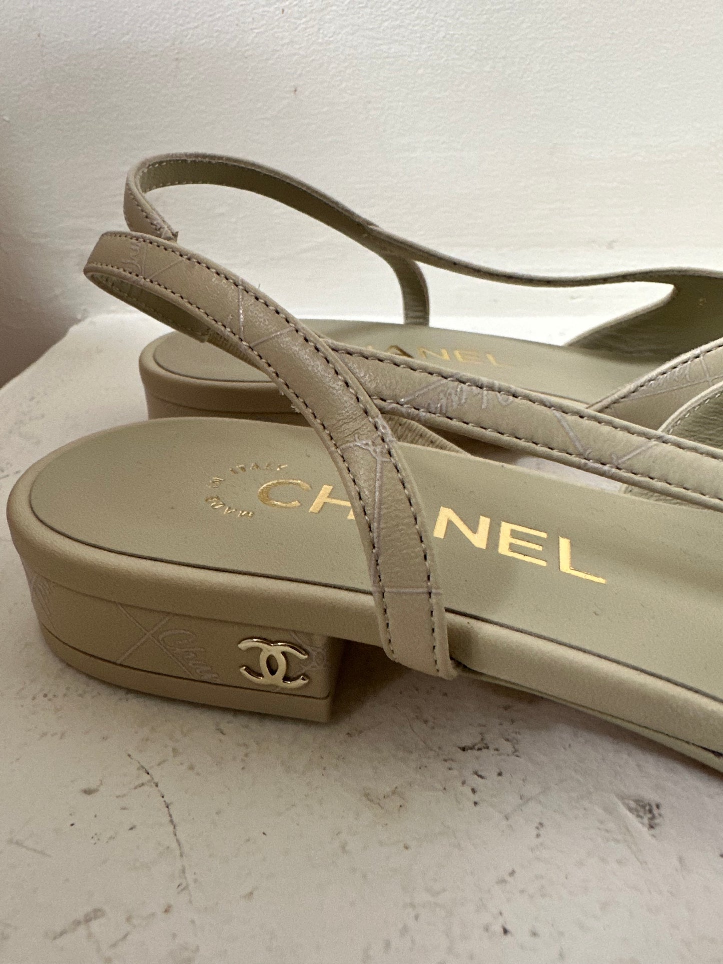 Chanel slingbacks size 36.5 new