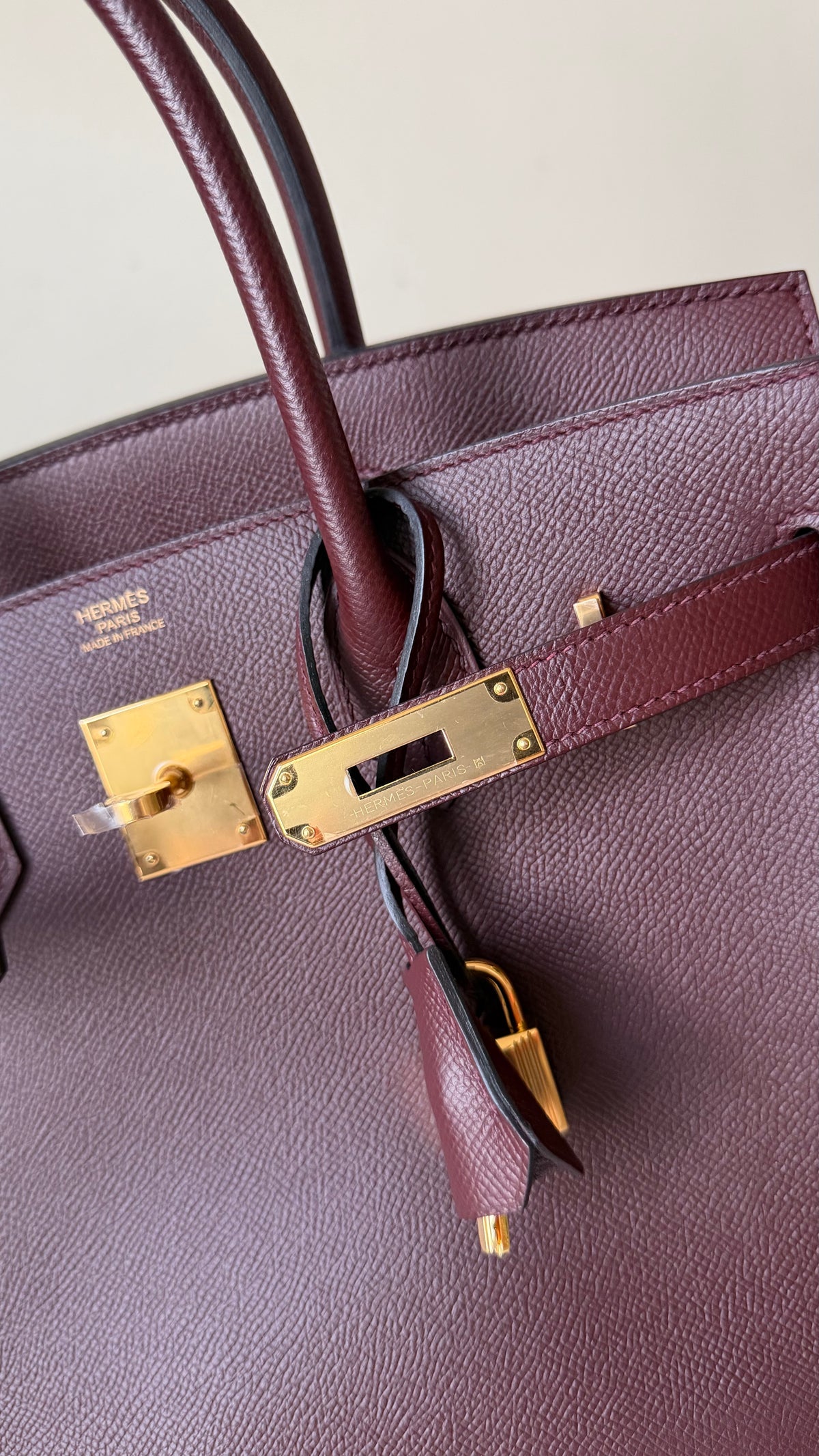 Hermes Birkin 30 Bordeaux epsom leather A stamp (2017)