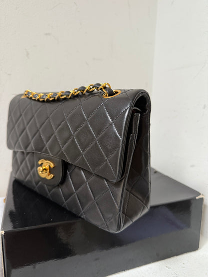 Chanel small classic flap 2 series (1991-1994) box, dustbag, card