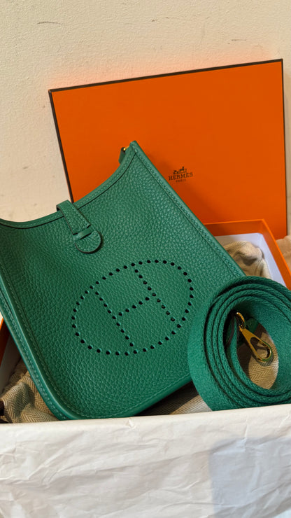 Hermes mini Evelyne vert vertigo