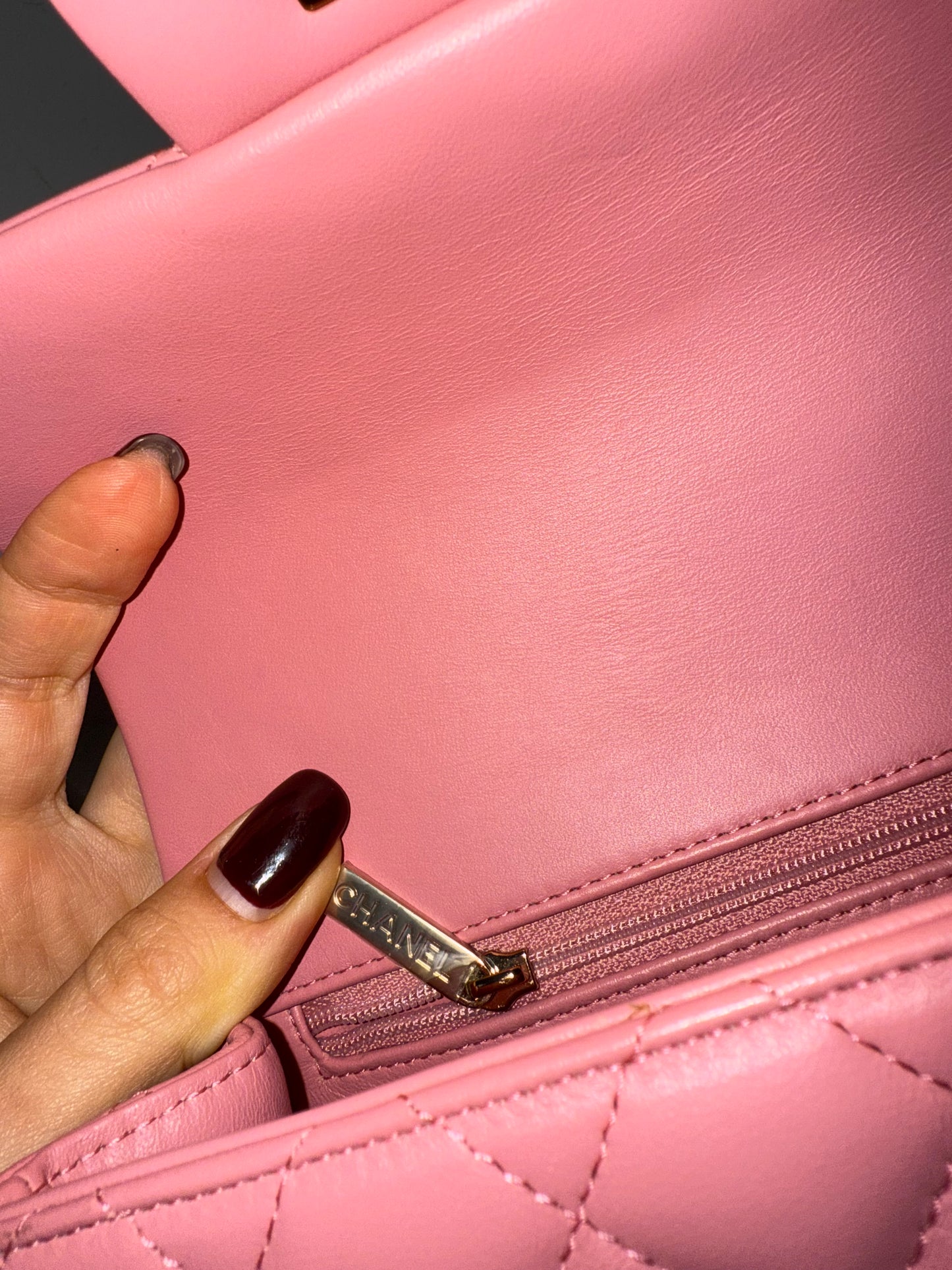 Chanel new mini top handle full set