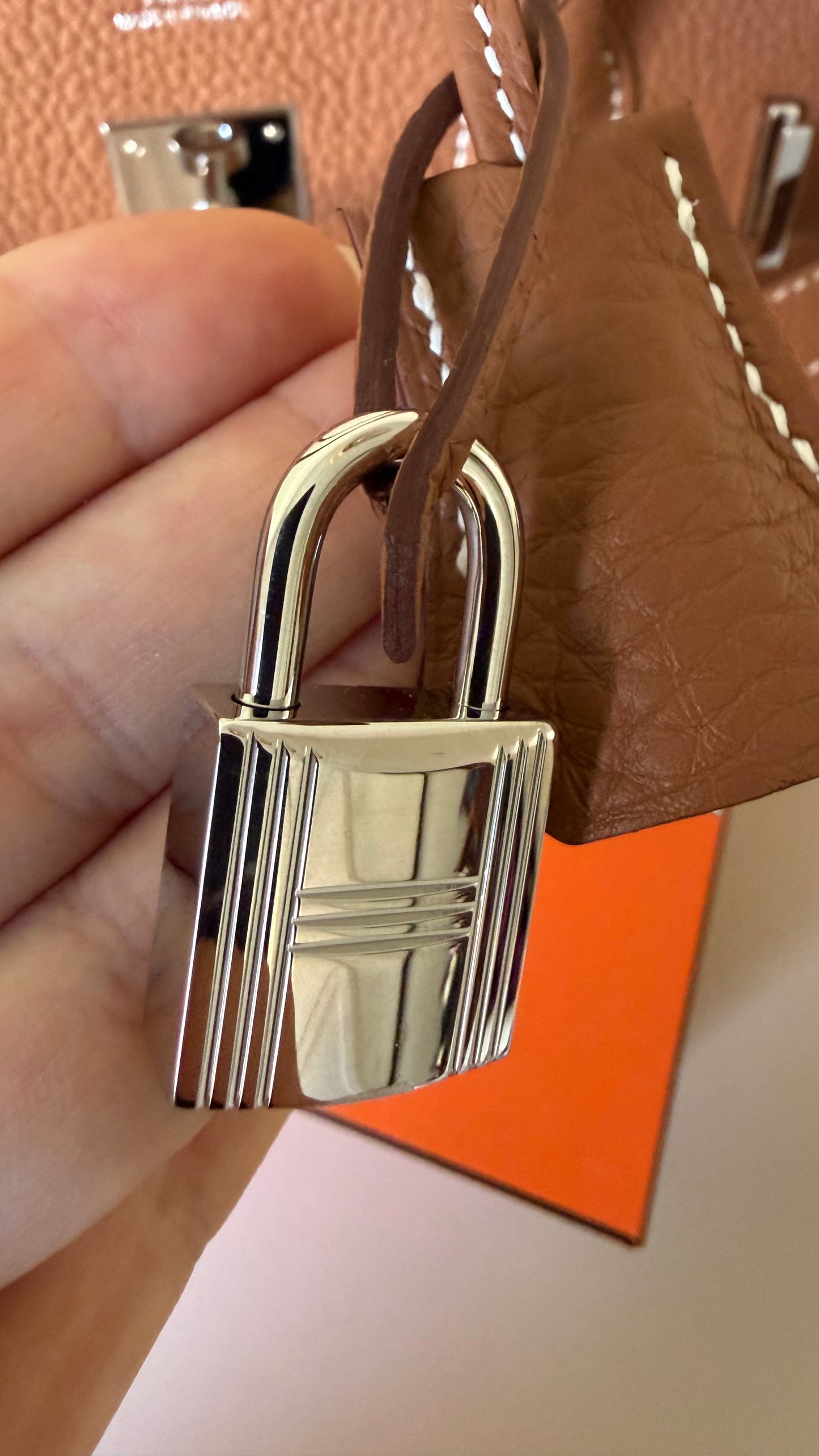 Birkin 30 gold togo palladium hardware stamp K (03/2026 invoice)
