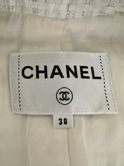 Chanel long tweed coat size 38