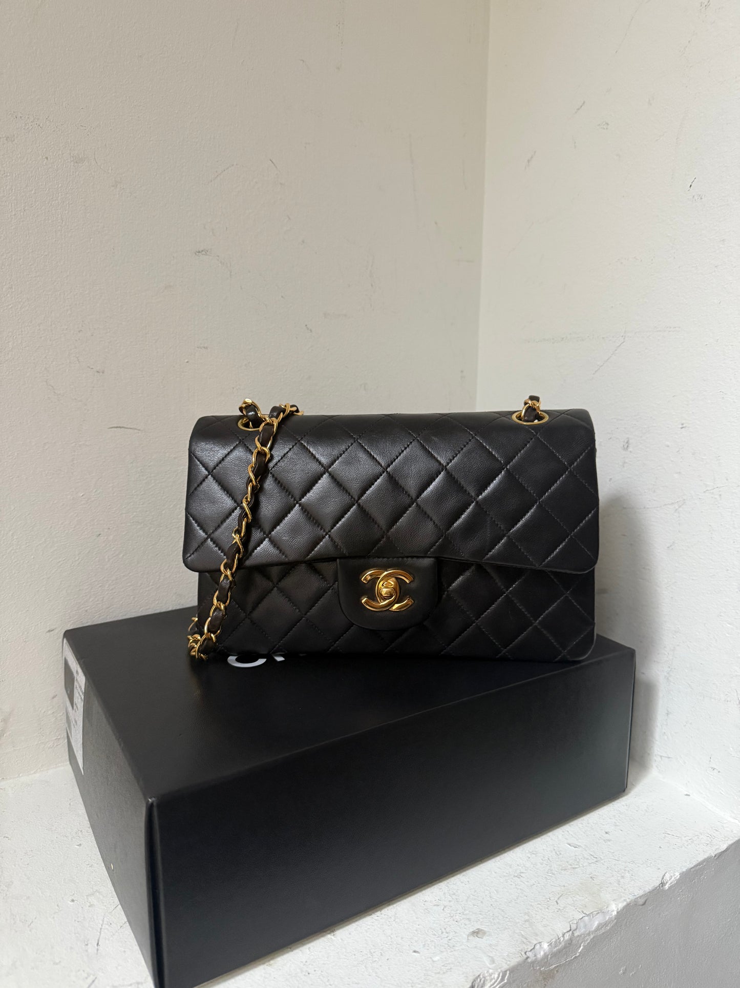 Chanel small classic flap in lambskin 5 series (1997)