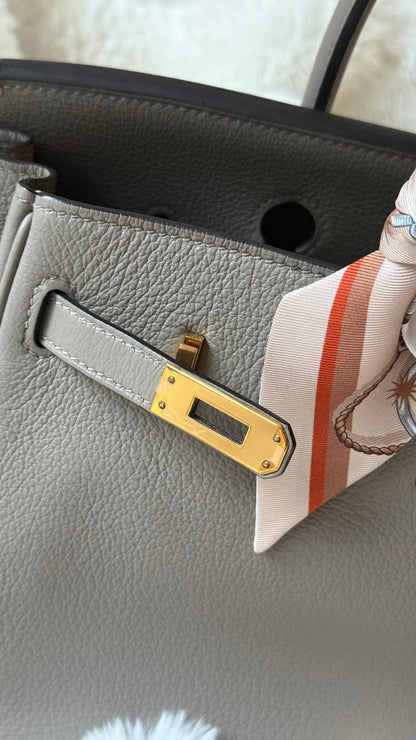 Birkin 25 gris asphalte 2020 dustbag bababebi
