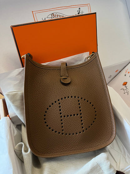 Hermes mini Evelyne color Alezan