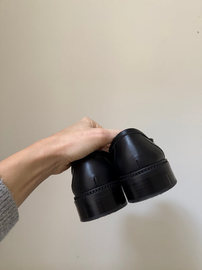 Chanel moccasin 39C in black