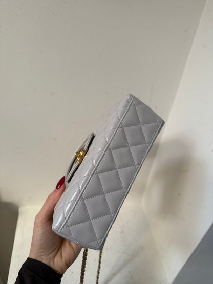 Chanel nano Kelly light Grey/ecru