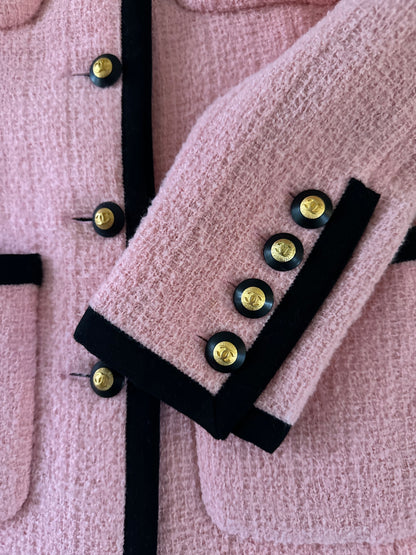 Chanel pink ‘90 vintage tweed jacket