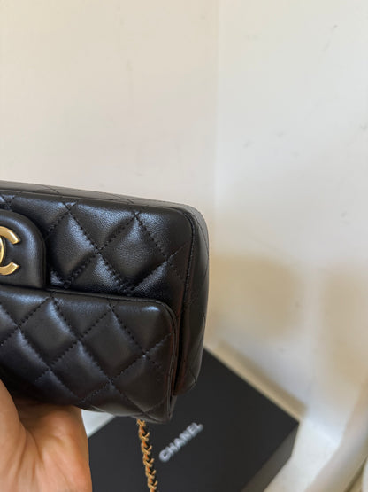 Chanel black lambskin mini 2024
