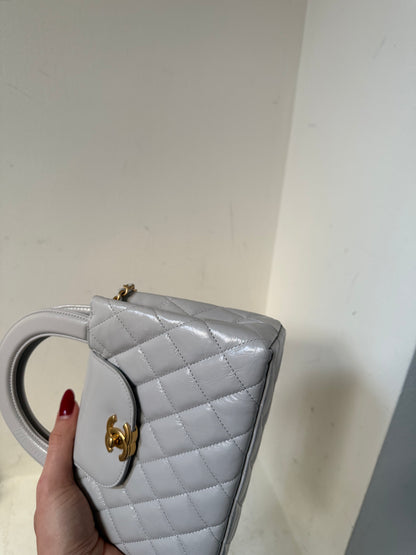 Chanel nano Kelly light Grey/ecru