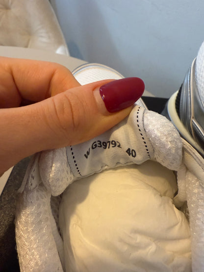 Chanel white silver trainer size 40