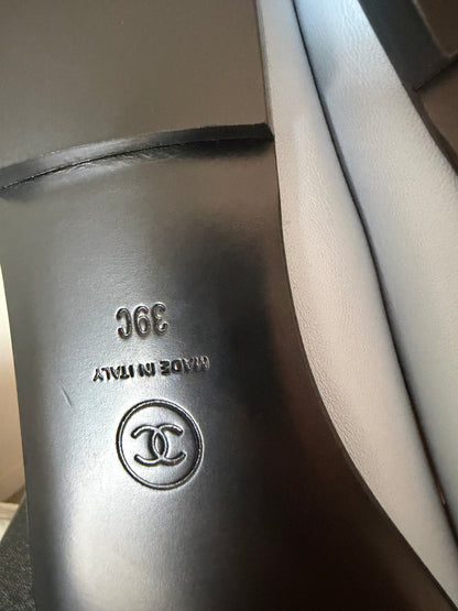 Chanel ballerina blue 39
