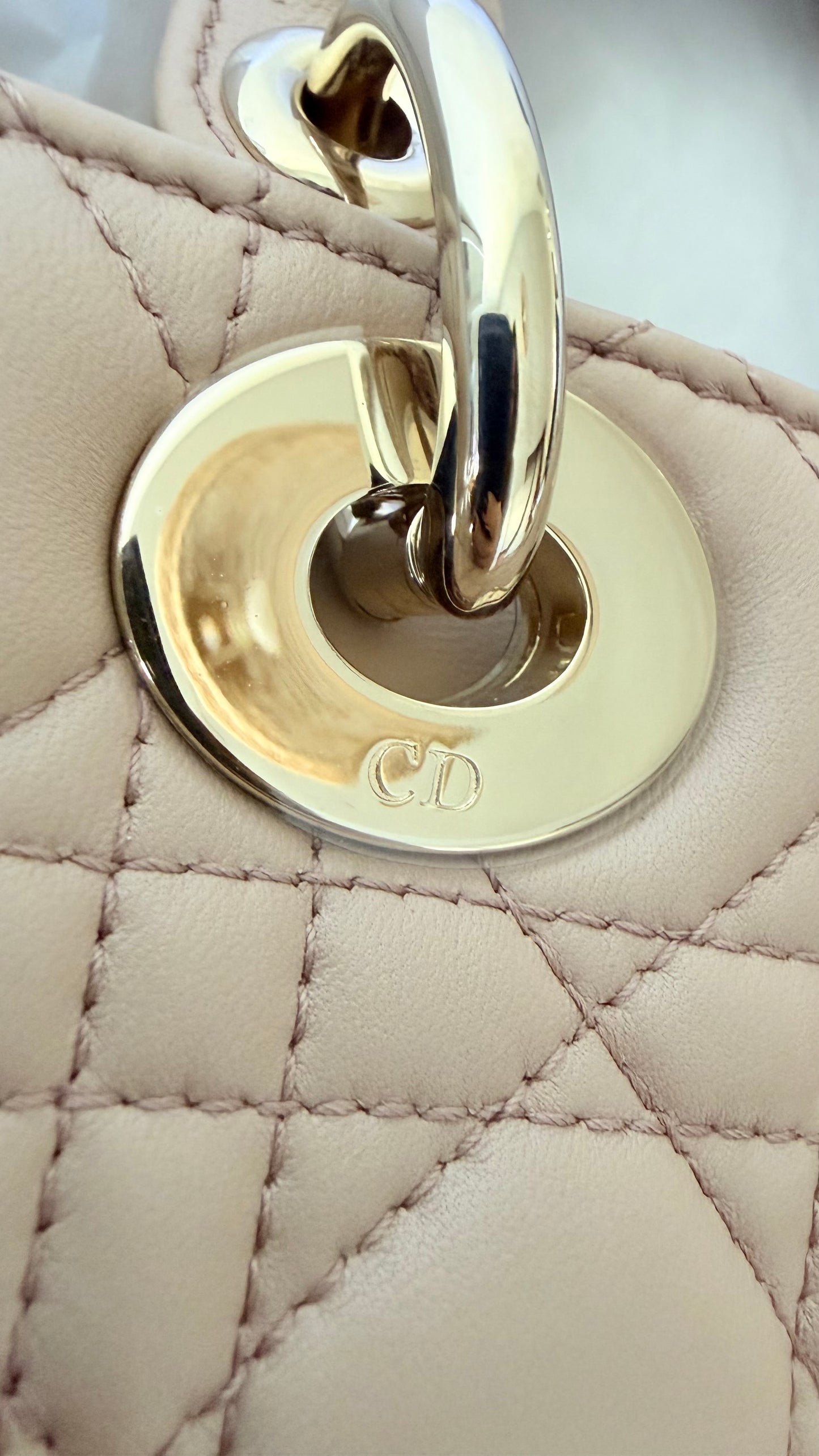 Lady dior small beige brand new