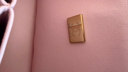 Chanel pink caviar small with chip (2022-2026) and entrupy certificate