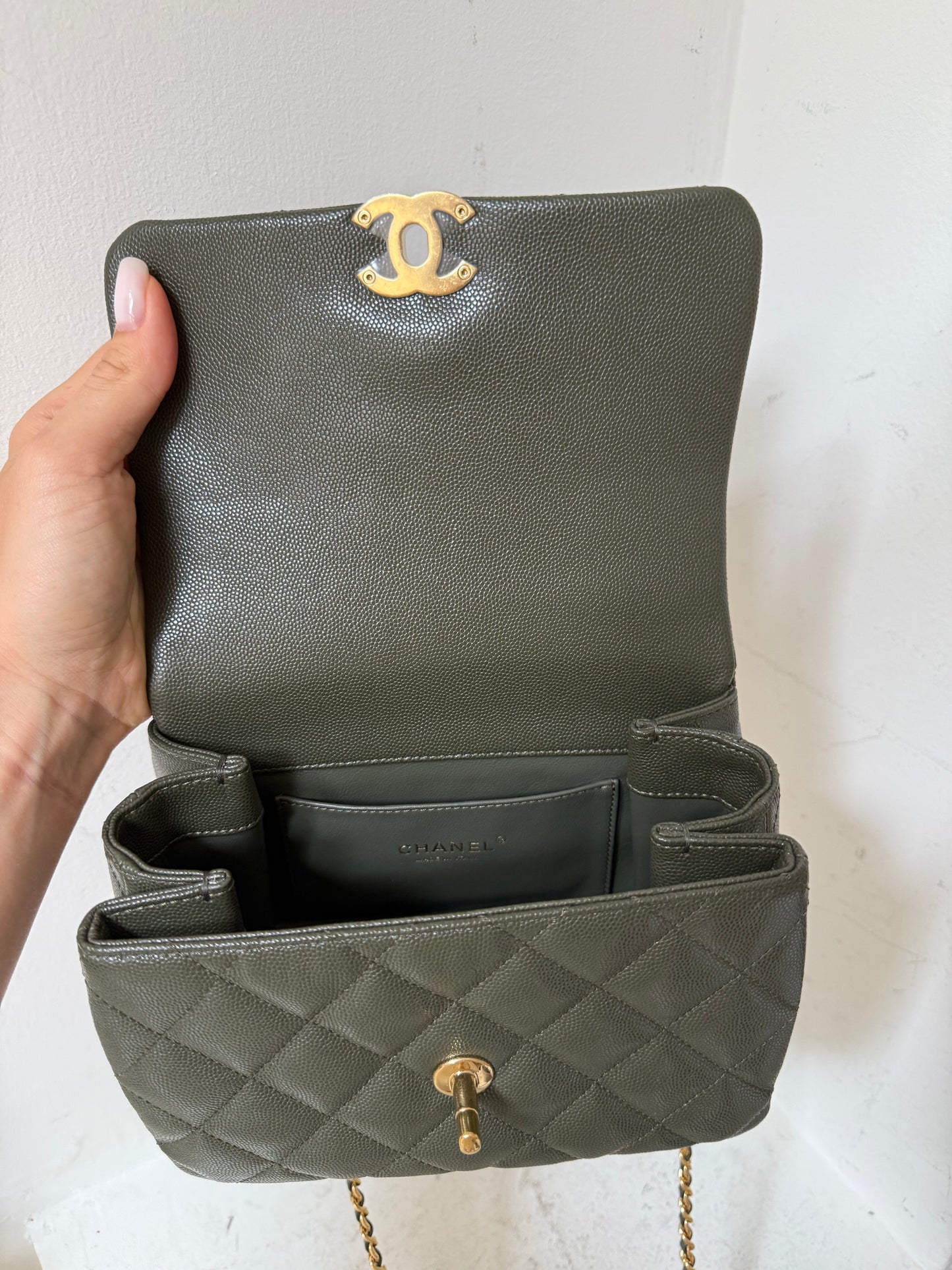 Chanel small single flap bag