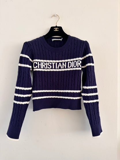 Dior navy sweater size 36