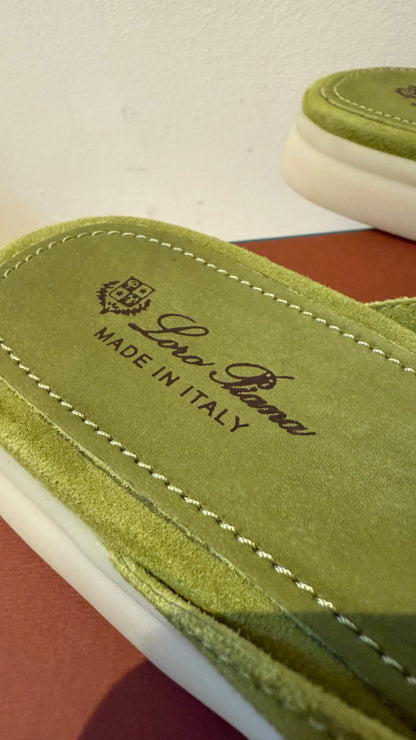 Loro Piana green open summer charm walk 39.5